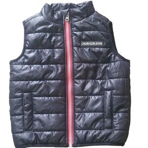 Calvin Klein Black Puffer Vest Boys/Girls‎ Unisex Size 5